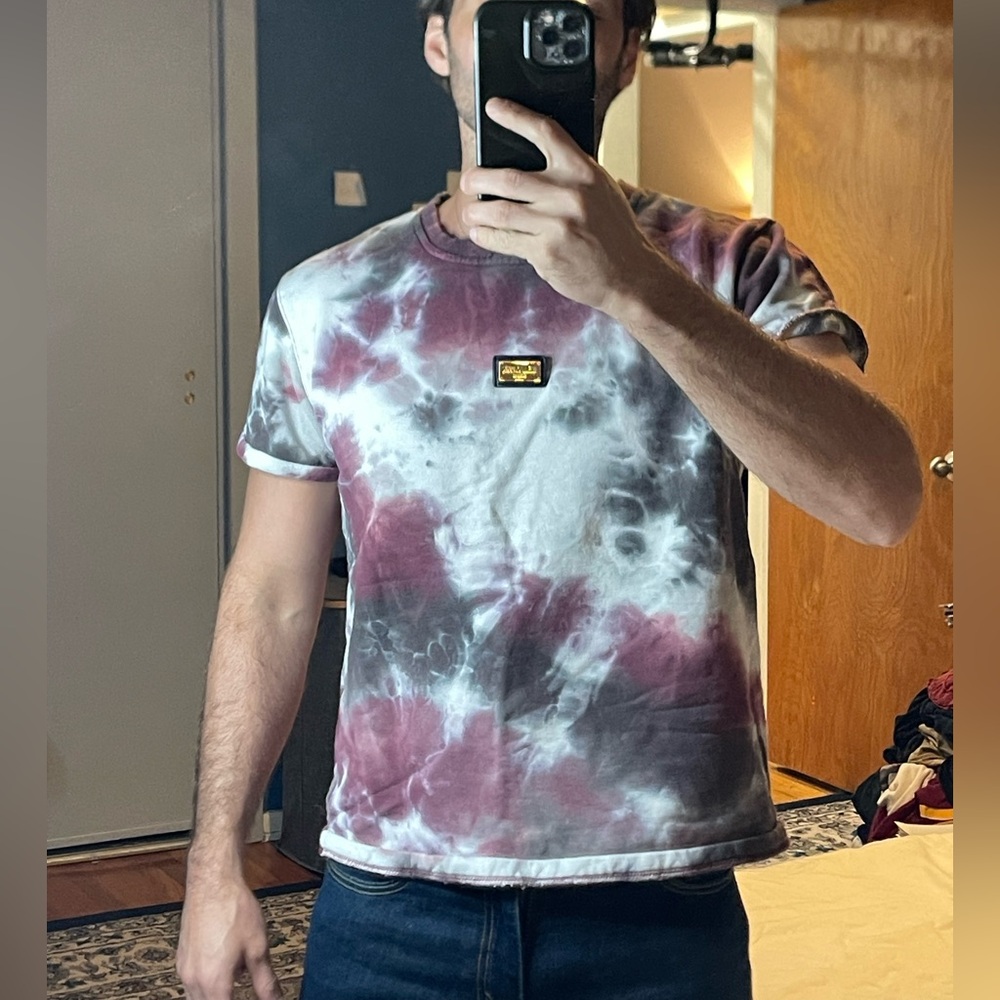 Stylish Tie-Dye Short Sleeve Tee